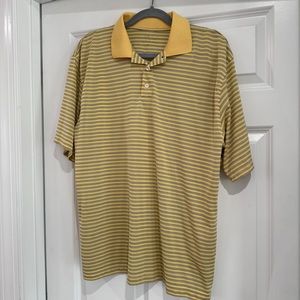 Yellow with Black Stripes Men’s Polo XL